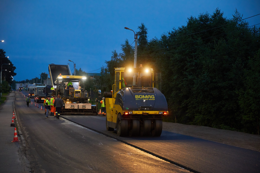НАЦПРОЕКТЫ: Ленобласть продолжает ремонт Ропшинского шоссе