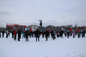 Кировск: Акция в поддержку олимпийцев