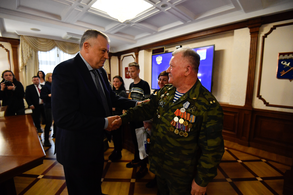 Вручение медалей «За отвагу» жителям Ленинградской области, участникам специальной военной операции