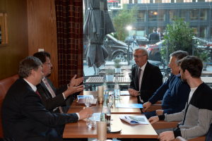 Встреча губернатора Ленинградской области с управляющим партнером группы КНАУФ