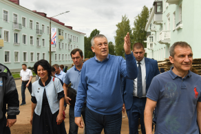 Рабочая поездка губернатора Ленинградской области Александра Дрозденко в Бокситогорск