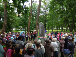 Митинг, посвященный Дню памяти и скорби, город Шлиссельбург. Предоставлено Администрацией Кировского района