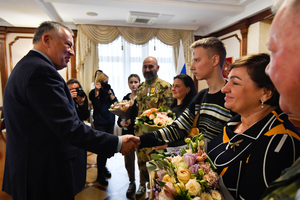 Вручение медалей «За отвагу» жителям Ленинградской области, участникам специальной военной операции