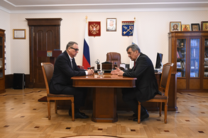 Встреча губернатора Ленинградской области с главой Республики Северная Осетия-Алания