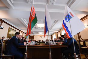 Встреча губернатора Ленинградской области с делегацией Могилевской области Республики Беларусь