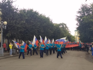 Гатчина: Торжественное празднование Дня Государственного Флага Российской Федерации
