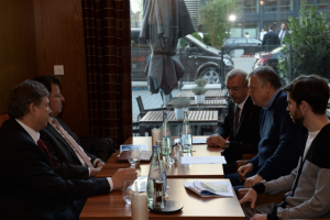 Встреча губернатора Ленинградской области с управляющим партнером группы КНАУФ