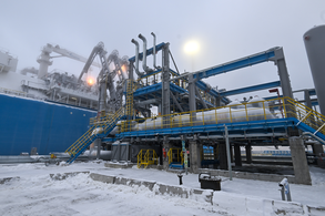 Осмотр нового комплекса Газпрома по сжижению природного газа при КС «Портовая»