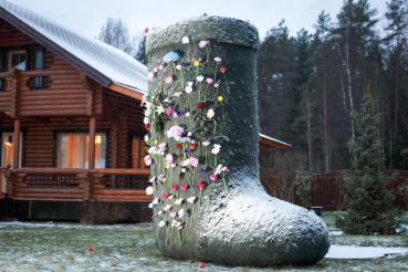 Валенок-кочевник начинает путешествие по Ленинградской области