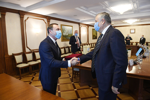 Встреча губернатора Ленинградской области с первым заместителем Премьер-министра Республики Беларусь
