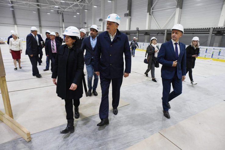 В Светогорске завершается строительство ледовой арены