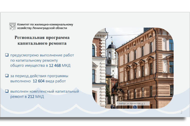 Ленинградская область увеличивает бюджет на капремонт