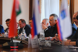 Встреча губернатора Ленинградской области с делегацией Могилевской области Республики Беларусь