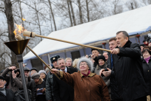 Церемония открытия межпоселкового газопровода Толмачево-Торковичи-Оредеж в Лужском районе