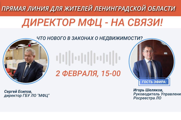 Горячая линия МФЦ и Росреестра – о недвижимости