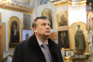 Губернатор Ленинградской области Александр Дрозденко посетил подворье Иоанновского ставропигиального женского монастыря в Вартемягах