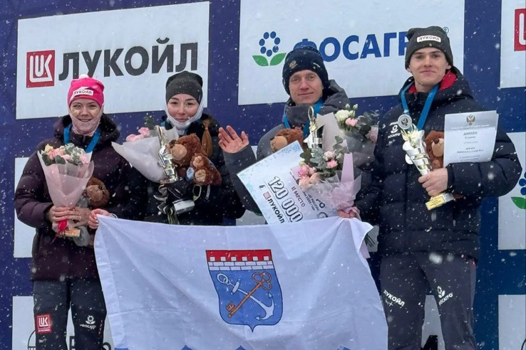 Лыжная сборная Ленинградской области завоевала серебро на Чемпионате России в Южно-Сахалинске