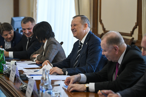 Встреча губернатора Ленинградской области с Чрезвычайным и Полномочным Послом Республики Беларусь в России