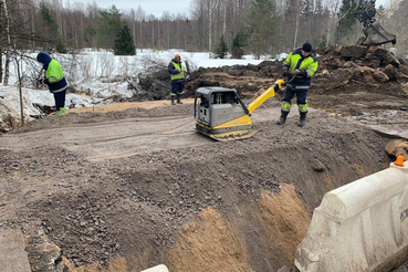 НАЦПРОЕКТЫ: ремонт Приморского шоссе начался с труб