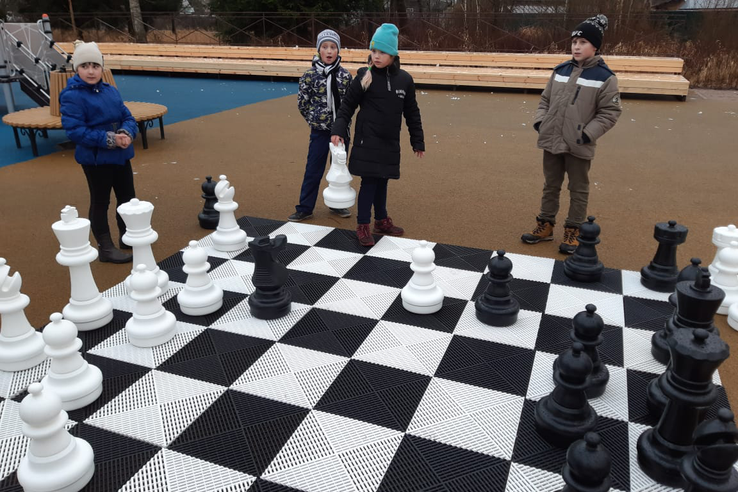 Нацпроекты: напольные шахматы — «изюминка» нового благоустройства в Рахье