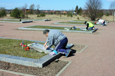 Воинские мемориалы приводят в порядок