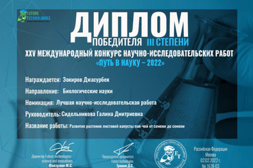 Путь в науку лежит через пак-чой