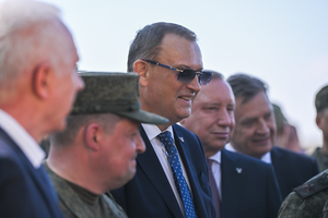 Посещение военного полигона заместителем председателя Совета безопасности РФ Дмитрием Медведевым