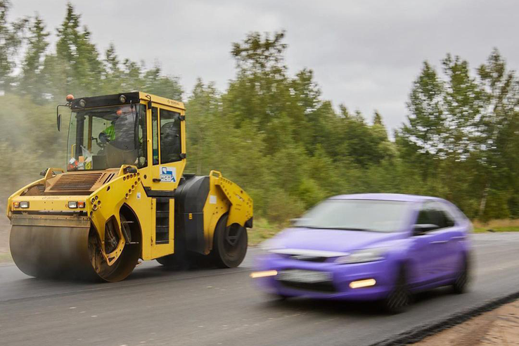 НАЦПРОЕКТЫ: Гостилицкое шоссе обновило асфальт