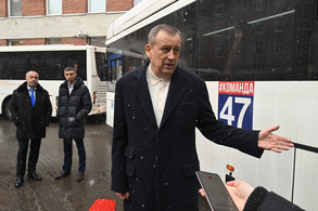 Презентация автобусов, полученных для обновления подвижного состава на востребованных пассажирских маршрутах Ленинградской области