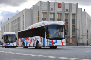 Презентация новых автобусов, которые выйдут на маршруты между Санкт-Петербургом и городом Сосновый Бор