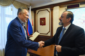 Встреча губернатора Ленинградской области с Генеральным консулом Греческой Республики в Санкт-Петербурге