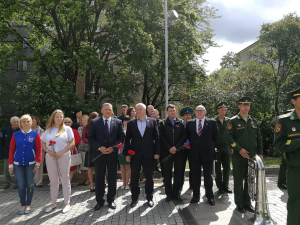 Митинг, посвящённый памятному походу на Транзундский рейд, Площадь Выборгских полков, город Выборг. Предоставлено Администрацией Выборгского района